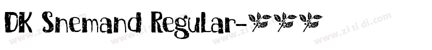 DK Snemand Regular字体转换